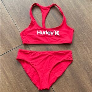 Hurley Women's Vibrant Red Bikini Set, small